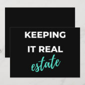 Keeping It Real Estate Feestdagenkaart (Voorkant / Achterkant)