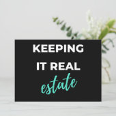 Keeping It Real Estate Feestdagenkaart (Staand voorkant)