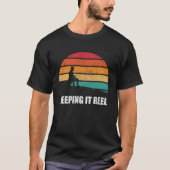 Keeping It Reel Funny Fishing Angling T-shirt (Voorkant)