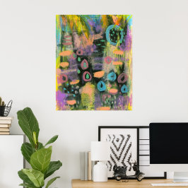 Keeping the Faith 1 Abstracte Schilderkunst Bloeme Poster