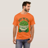 Keeping the Peas Funny Thanksgiving T-shirt – Holi (Voorkant volledig)