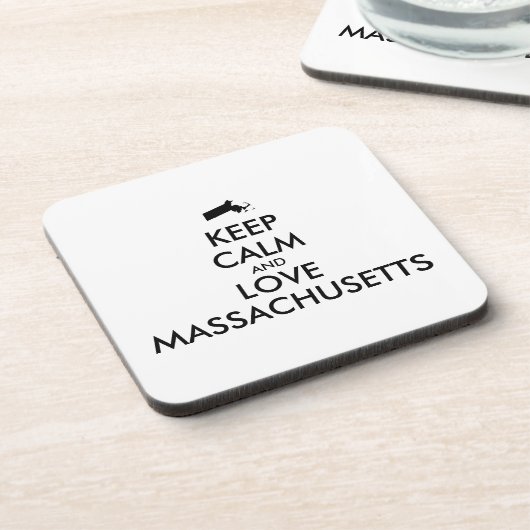  KEEPKALK- EN VERLIES MASACHUSETTEN DRANKJES ONDERZETTER (Linkerzijde)