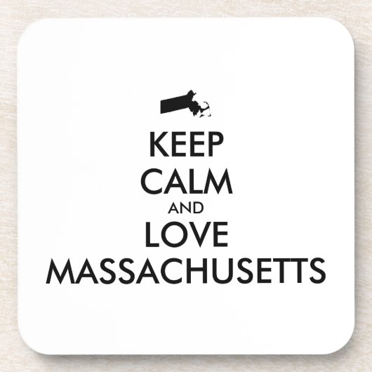  KEEPKALK- EN VERLIES MASACHUSETTEN DRANKJES ONDERZETTER (Voorkant)