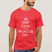 KeepKalm en ctrl op T-shirt (Voorkant)