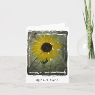 KeepLifeEenvoudige zonnebloemkaart Kaart