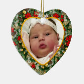 Keepomwille Baby's Photo Kerstversier Keramisch Ornament (Rechts)