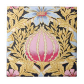 Keepomwille Ceramic Tile - Art Nouveau Floral Patt Tegeltje (Voorkant)