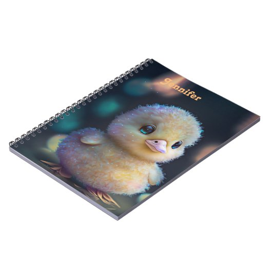 Keepomwille Cute Personalized Whimsical duck Notitieboek (Linkerzijde)