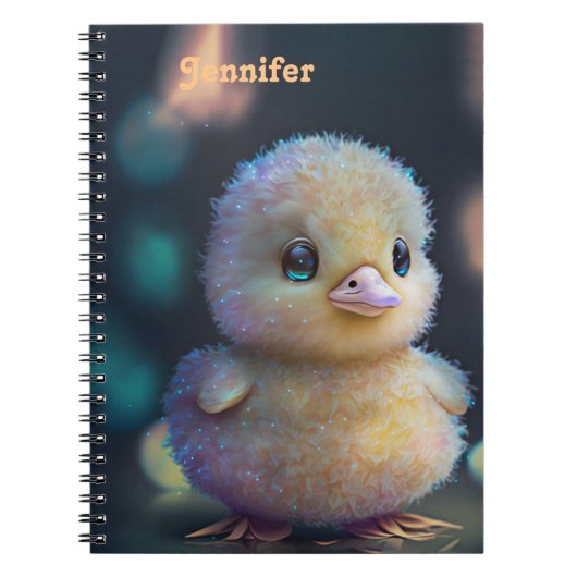 Keepomwille Cute Personalized Whimsical duck Notitieboek (Voorkant)