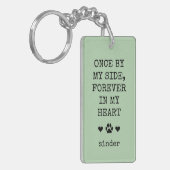 Keepomwille Dog Sympathie Gezegde Pet Foto Sleutelhanger (Voorkant Links)