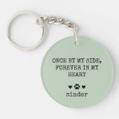 Keepomwille Dog Sympathie Gezegde Pet Foto Sleutelhanger (Voorkant)