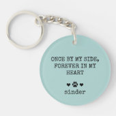 Keepomwille Dog Sympathie Gezegde Pet Foto Sleutelhanger (Voorkant)