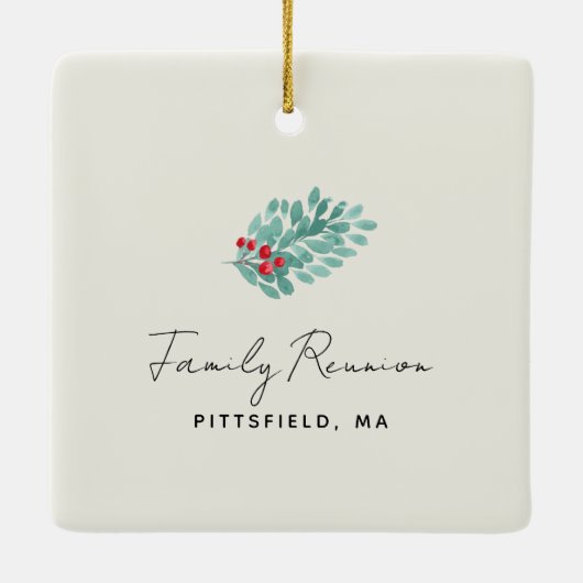 Keepomwille Family Reunion Foto Keramisch Ornament (Achterkant)