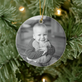Keepomwille First kerstfoto Greenery Keramisch Ornament