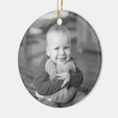 Keepomwille First kerstfoto Greenery Keramisch Ornament (Links)