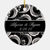 Keepomwille Ornament - Zwart-wit formeel (Achterkant)