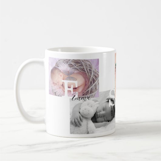 Keepomwille Photo Collage Birth Announding Koffiemok (Links)