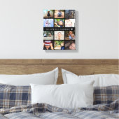Keepomwille Photo Collage Grandma Black Canvas Afdruk (Insitu (Slaapkamer))