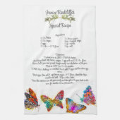 Keepomwille Recipe Gift Colorful Butterflies Theedoek (Verticaal)