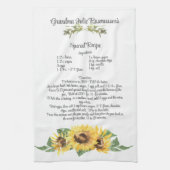 Keepomwille Recipe Sjabloon Waterverf Sunflower Gi Theedoek (Verticaal)