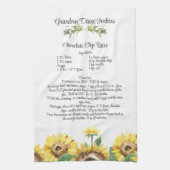 Keepomwille Recipe Sjabloon Waterverf Sunflower Gi Theedoek (Verticaal)