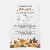 Keepomwille Recipe Thanksgiving Herfst herfst Cade Theedoek (Verticaal)