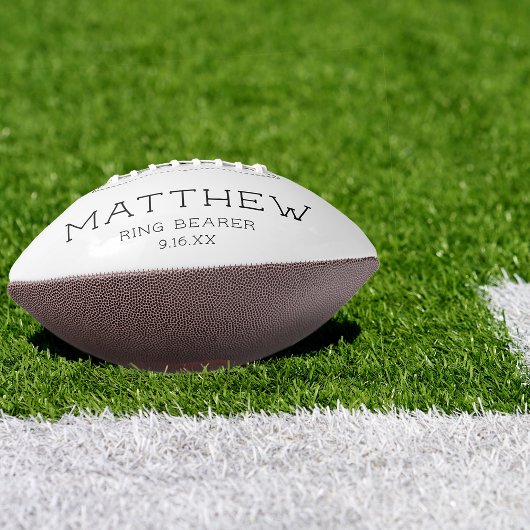 Keepomwille Ring Bearer Wedding American Football