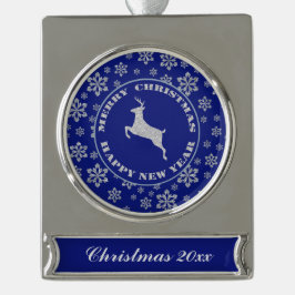 Keepomwille Snowflake Reindekerst Verzilverd Banner Ornament