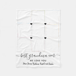 Keepomwille verbonden door Love 9 Photo Collage Fleece Deken