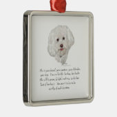 Keepomwille, Vrouw Dog Metalen Ornament (Rechts)