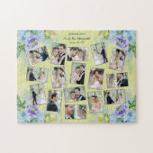 Keepomwille Wedding Photo Collage Waterverf Floral Legpuzzel (Horizontaal)