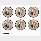 Keepsake 60e bruiloft JUBILEUM FOTO DIAMANT Ronde Sticker (Vel)
