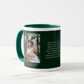 Keepsake Afstuderen Foto & Quote Afstuderen Gift Mok (Voorkant links)