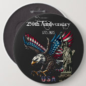 Keepsake Anniversary  250th USA Ronde Button 6,0 Cm (Voorkant /achterkant)