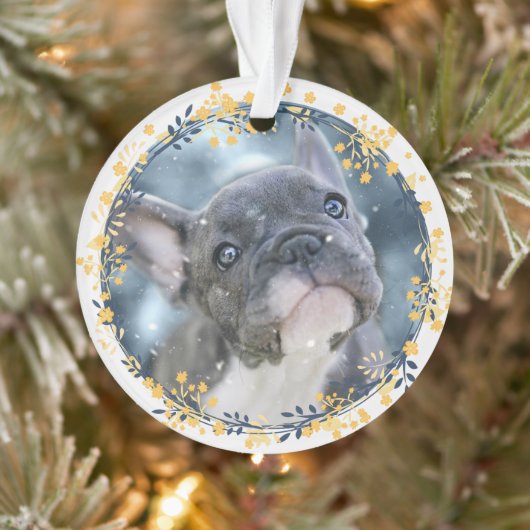 Keepsake Baby's or Pet's First Chanoeka Foto Ornament (Boom)