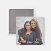 Keepsake beste vrienden magneet met foto (Voorkant / Achterkant)