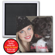 Keepsake beste vrienden magneet met foto