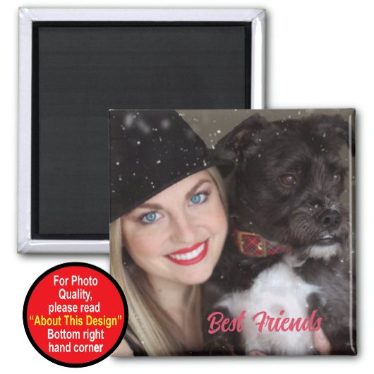Keepsake beste vrienden magneet met foto