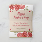 Keepsake bloemige moderne elegante Moederdag Kaart (Binnen)