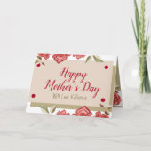 Keepsake  bloemige moderne elegante Moederdag Kaart (Voorkant)