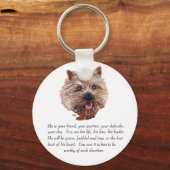 Keepsake Cairn Terrier - Mannelijk Sleutelhanger (Voorkant)