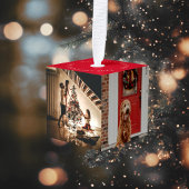Keepsake Christmas Family Photo Cube Decoratie