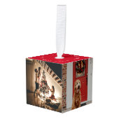 Keepsake Christmas Family Photo Cube Decoratie (Voorkant hoekig)