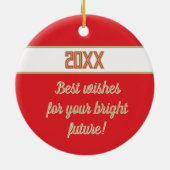 Keepsake! Congrats Any Graduate Ceramic Ornament (Achterkant)