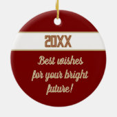 Keepsake! Congrats Any Graduate Ceramic Ornament (Achterkant)