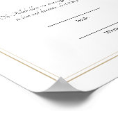 Keepsake Elegant lijst nikkah contracten Poster (Hoek)