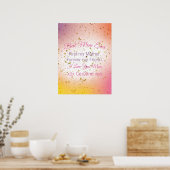 Keepsake Elegant Moderne Minimalistische Moederdag Poster (Keuken)