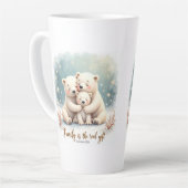 Keepsake Familie is het Echte Geschenk Koffiemok Latte Mok (Linkerhoek)