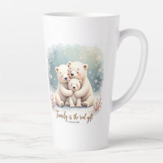 Keepsake Familie is het Echte Geschenk Koffiemok Latte Mok (Rechts)