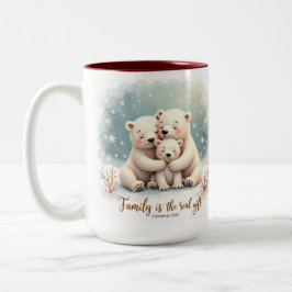 Keepsake Familie is het Echte Geschenk Koffiemok Tweekleurige Koffiemok